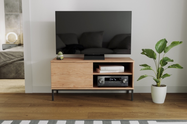 TV-Kommode ERISTO small Hickory-Holzoptik für Wohnzimmer | www.artigo.at
